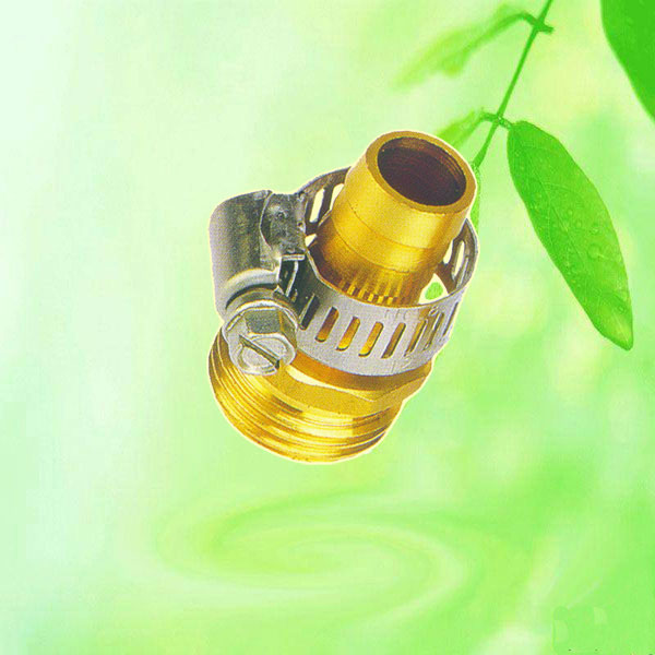 China 1/2 Inch Brass Water Hose Coupling Connector Clamped HT1267A China factory supplier manufacturer