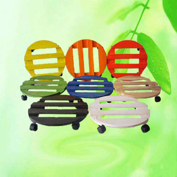 China Round Flower Pot Stander Plant Mover Dolly HT4213 China factory supplier manufacturer