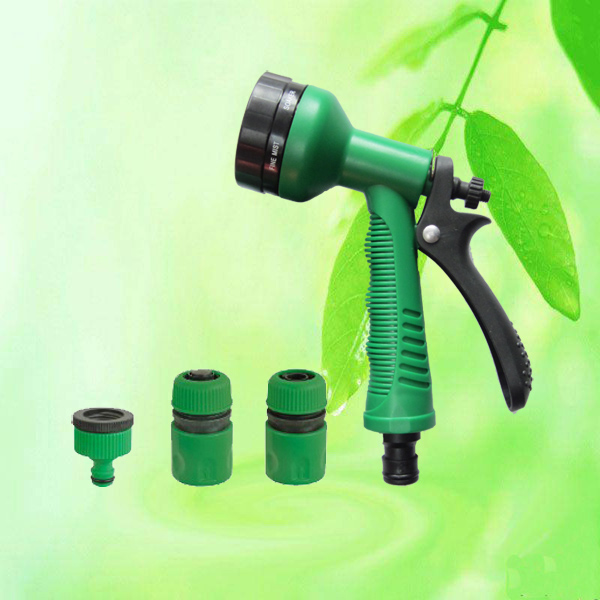 China 4pcs Plastic Hose Spray Water Nozzle Gun Set HT1326 China factory supplier manufacturer