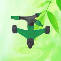 China Plastic Three-Arm Lawn Sprinkler W/ Wheel Base HT1015