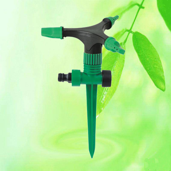 China Plastic Rotating Lawn Sprinkler With Spike HT1011 China factory supplier manufacturer