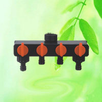 China 4-Way Garden Hose Valve Water Distributor HT1230 China factory manufacturer supplier