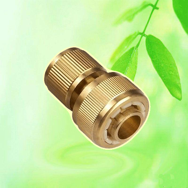 China Brass Garden Hose Connector With Water-Stop HT1262 China factory supplier manufacturer