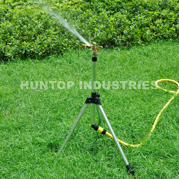China Telescopic Tripod Impulse Sprinkler Stand with Metal Impact Sprinkler HT1029 China factory supplier manufacturer