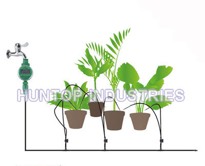 China Nursery Drip Irrigation kit with Watering Timer Controller HT1133 China factory supplier manufacturer