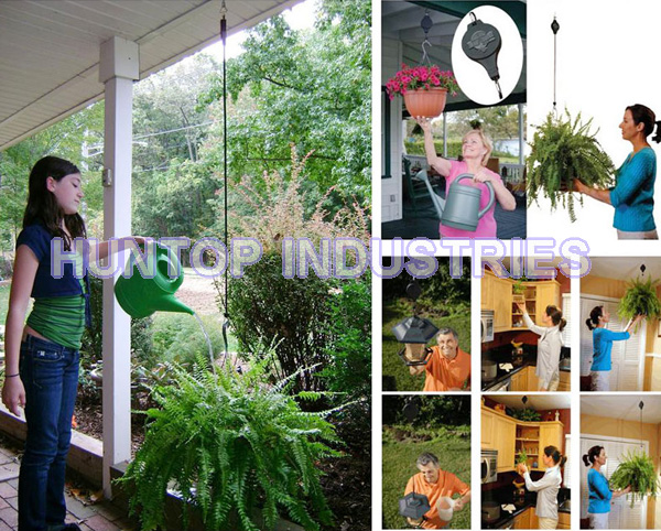 China Garden Retractable Plant Hanger Pulley Set HT5067 China factory supplier manufacturer