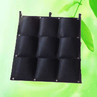 China 9 Pocket Reinforced Square Hanging Vertical Garden Wall Planter HT5096C China factory manufacturer supplier