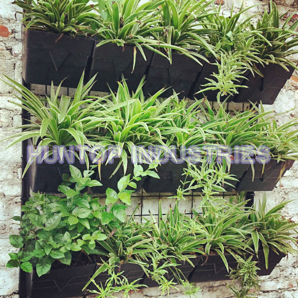China 9 Pocket Reinforced Square Hanging Vertical Garden Wall Planter HT5096C China factory supplier manufacturer