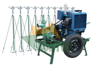 China Moving Sprinkler Irrigation Machine For Plants HT7047