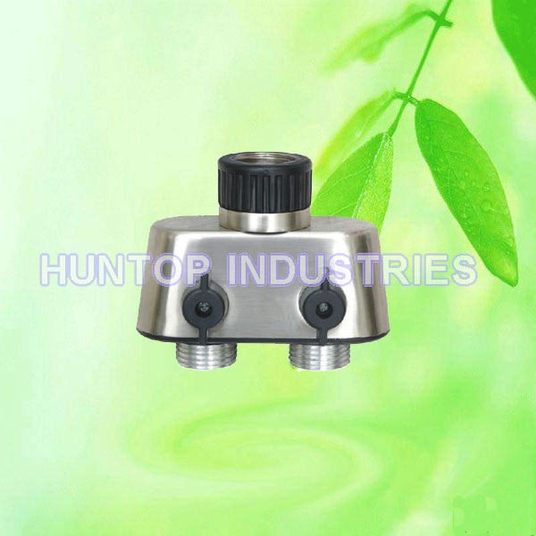 China Garden Hose Y Connector with Shut-off Valves HT1275G China factory supplier manufacturer