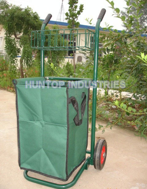 China Lawn Garden Yard Rolling Cart Leaf Bag HT5436 China factory supplier manufacturer
