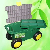 China Garden Tool Box with Seat and Wheels HT5424 China factory manufacturer supplier