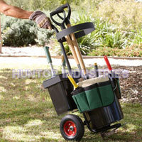China Portable Garden Trolley with Tool Organizer and Buckets HT5462