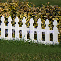 China White Picket Fence Garden Border HT4481