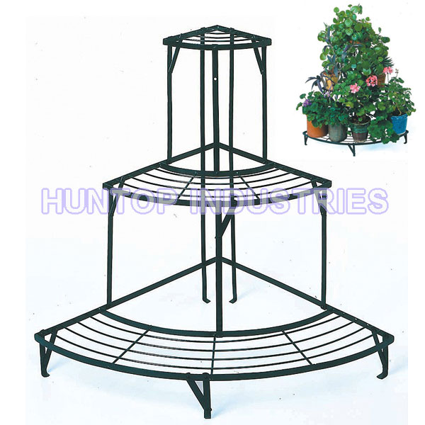 China 3-Tier Metal Corner Garden Potted Plant Stand HT5602 China factory supplier manufacturer