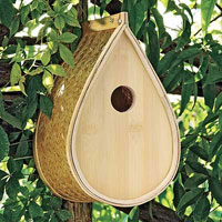China Woven Bamboo Birdhouse HT5182B China factory manufacturer supplier