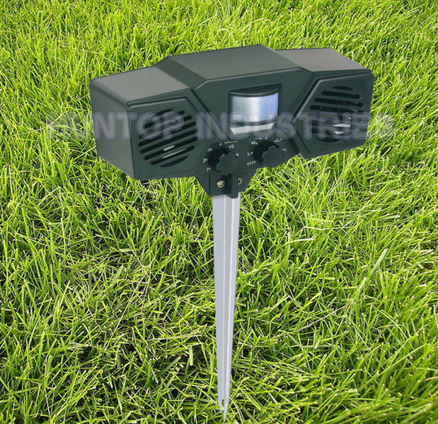 China Battery Powered Ultrasonic Animal Repellent HT5308 China factory supplier manufacturer