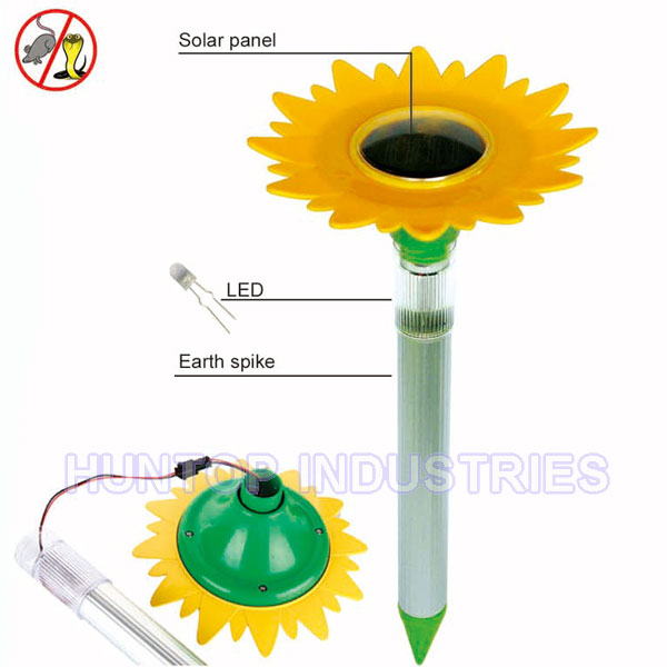 China Solar Powered Mole Repellent with LED HT5304A China factory supplier manufacturer