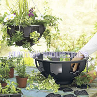 China Plastic Easy Fill Hanging Planter Baskets HT5126