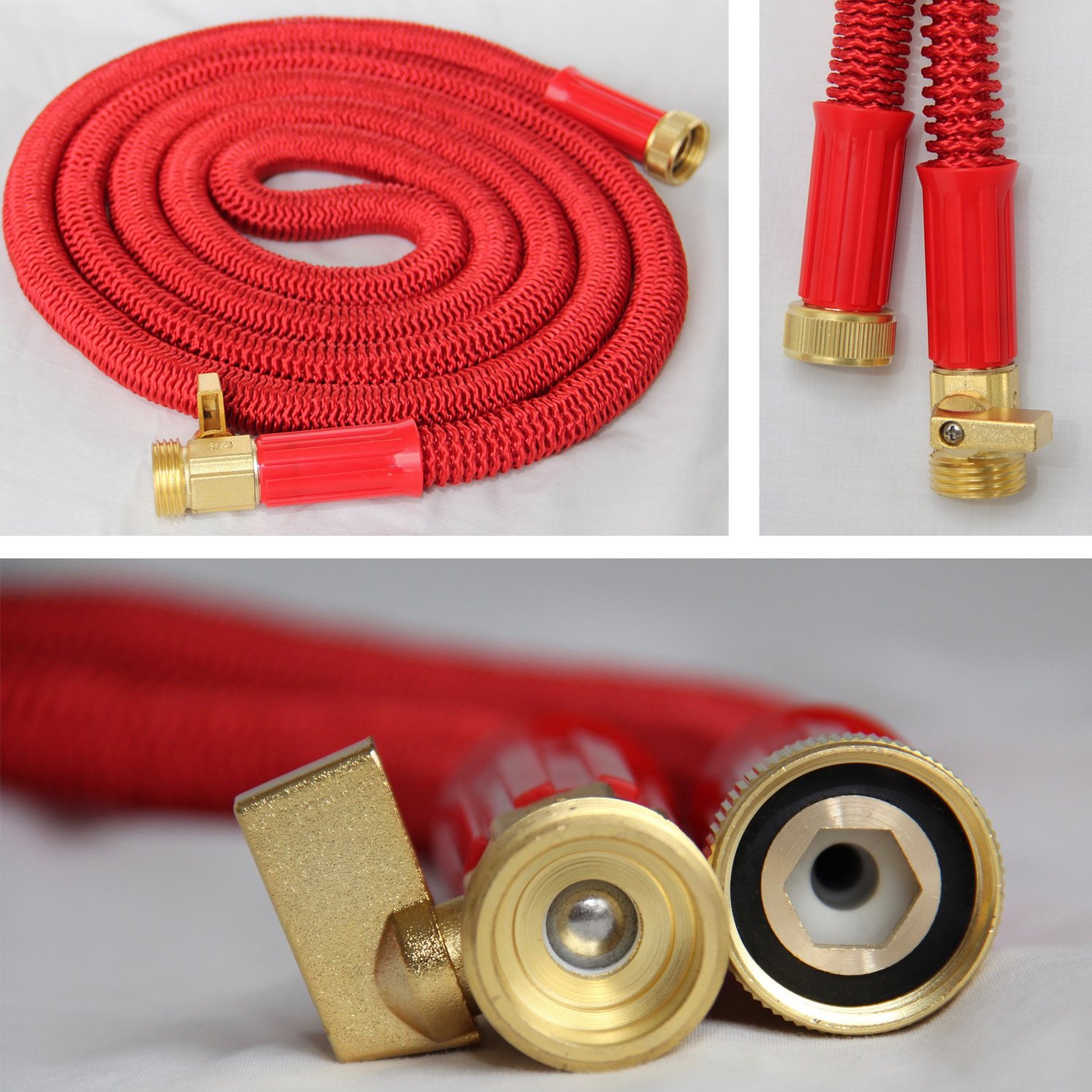 China Durable Updated Expandable Garden Hose Brass Fitting HT1079 