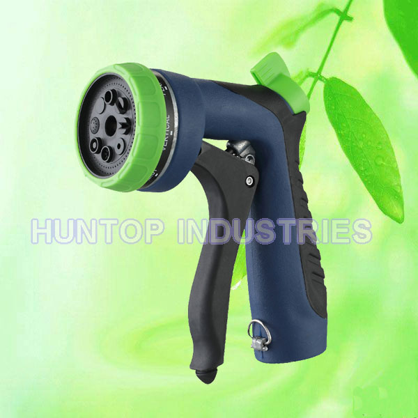 China 8 Patterns Adjustable Garden Hose Pistol Water Spray Gun HT1340 China factory supplier manufacturer