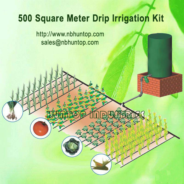 China Gravity Feed Water Barrel Drip Irrigation System For Farm 500 SQM HT1108 China factory supplier manufacturer