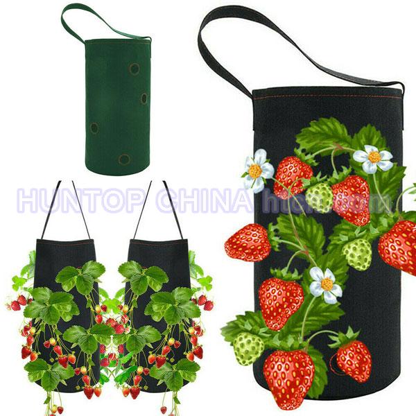 China Strawberry Tomato Planter Hanging Garden Planting Grow Bag HT5705A China factory supplier manufacturer