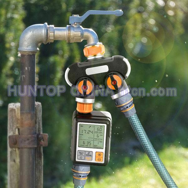 China 2 Way Garden Hose Splitter Faucet Adapter HT1275K China factory supplier manufacturer