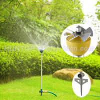 Metal Telescoping Vane Lawn Sprinkler on Spike HT1021A