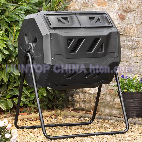 China 160L Rotary Garden Compost Tumbler Bin HT5493 China factory supplier manufacturer