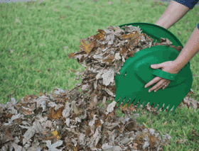 garden lawn leaf grass rake scoop collector