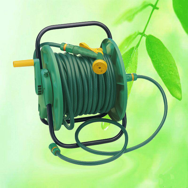 China Garden Hose Reel Cart With Water Hose & Spray Nozzle HT1065 China factory supplier manufacturer
