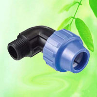 China Irrigation Watering PP Compression Adaptors Male Elbow HT6606
