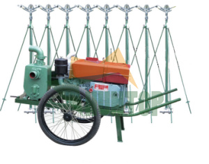 China Farmland Moving Sprinkler Cart Irrigation System HT7044 China factory manufacturer supplier
