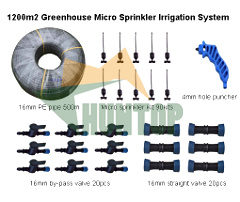 1200 Square meters Greenhouse Micro Sprinkler Irrigation System HT1130