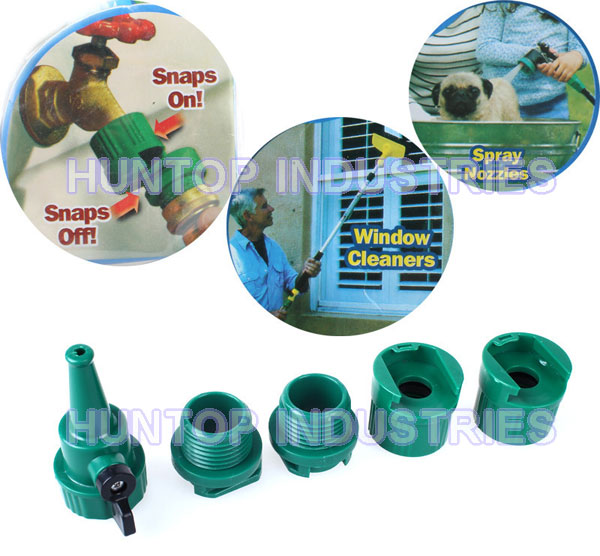 China SNAP 2.0 Garden Water Hose Connectors Bonus Pressure Nozzle HT1239 China factory supplier manufacturer