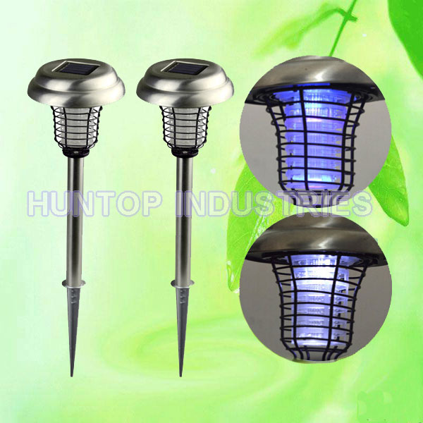 China Garden Solar Power LED Mosquito Killer Lawn Light Stainless HT5342A China factory supplier manufacturer