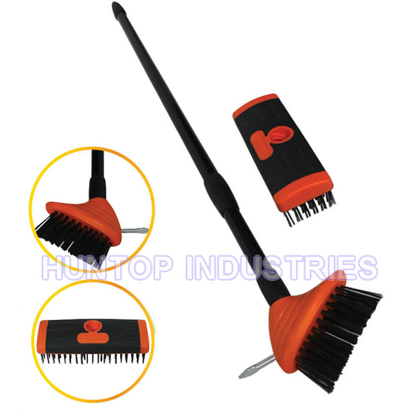 China Telescopic Wire Patio Brush with Weed Garden Scraper HT5503 China factory supplier manufacturer