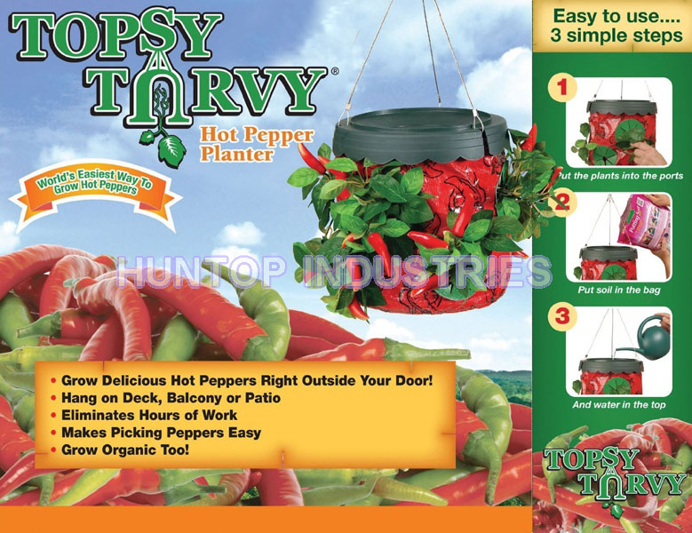 China Topsy Turvy Hot Pepper Planter HT5702A China factory supplier manufacturer