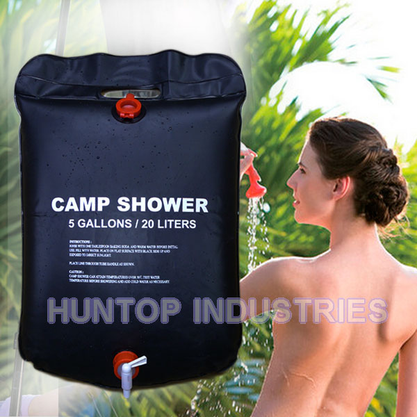 China Solar Portable Water Camping Shower Bags HT5756 China factory supplier manufacturer