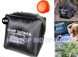 China 40L Portable Solar Heating Outdoor Camp Shower Bag HT5757