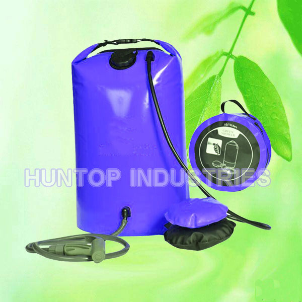 China 30L Solar Camping Shower with Foot Pump HT5759 China factory supplier manufacturer