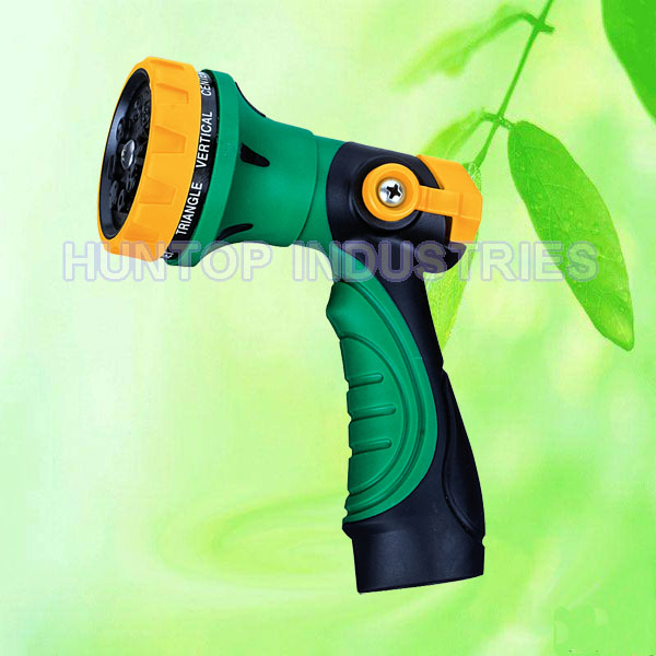 China Thumb Control Hose Spray Nozzle 8 Pattern HT1360 China factory supplier manufacturer