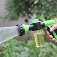 China 8 Spray Pattern Sprayer Car Wash Nozzle with Soap Dispenser HT5078G
