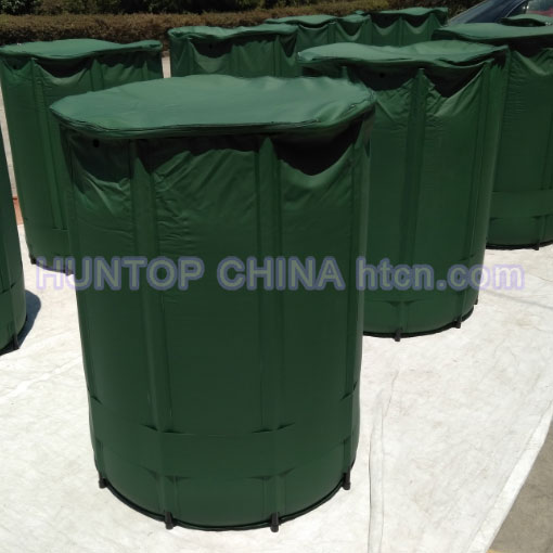 China FlexiTank Foldable Rain Barrel Flexible Water Butt Rain Collector Water Tank Rain Barrel HT1115B China factory supplier manufacturer