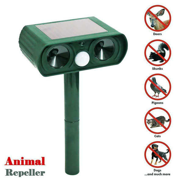 China Solar Power Ultrasonic Animal Repellent Scarer Deterrent HT5311A China factory supplier manufacturer