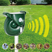 China Solar Powered Ultrasonic Outdoor Animal Repeller HT5317 China factory manufacturer supplier