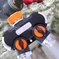 China 2 Way Garden Hose Splitter Faucet Adapter HT1275K China factory manufacturer supplier