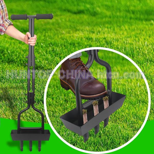 China Manual Lawn Aerator with Spikes Garden Hand Tool HT5835 China factory supplier manufacturer